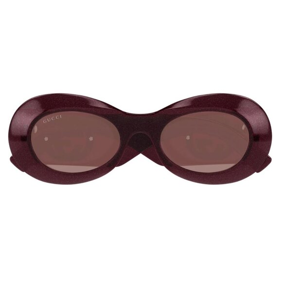 NEW GUCCI BURGUNDY WOMEN SUNGLASSES, GUCCI EYEWEAR - Picture 2 of 3